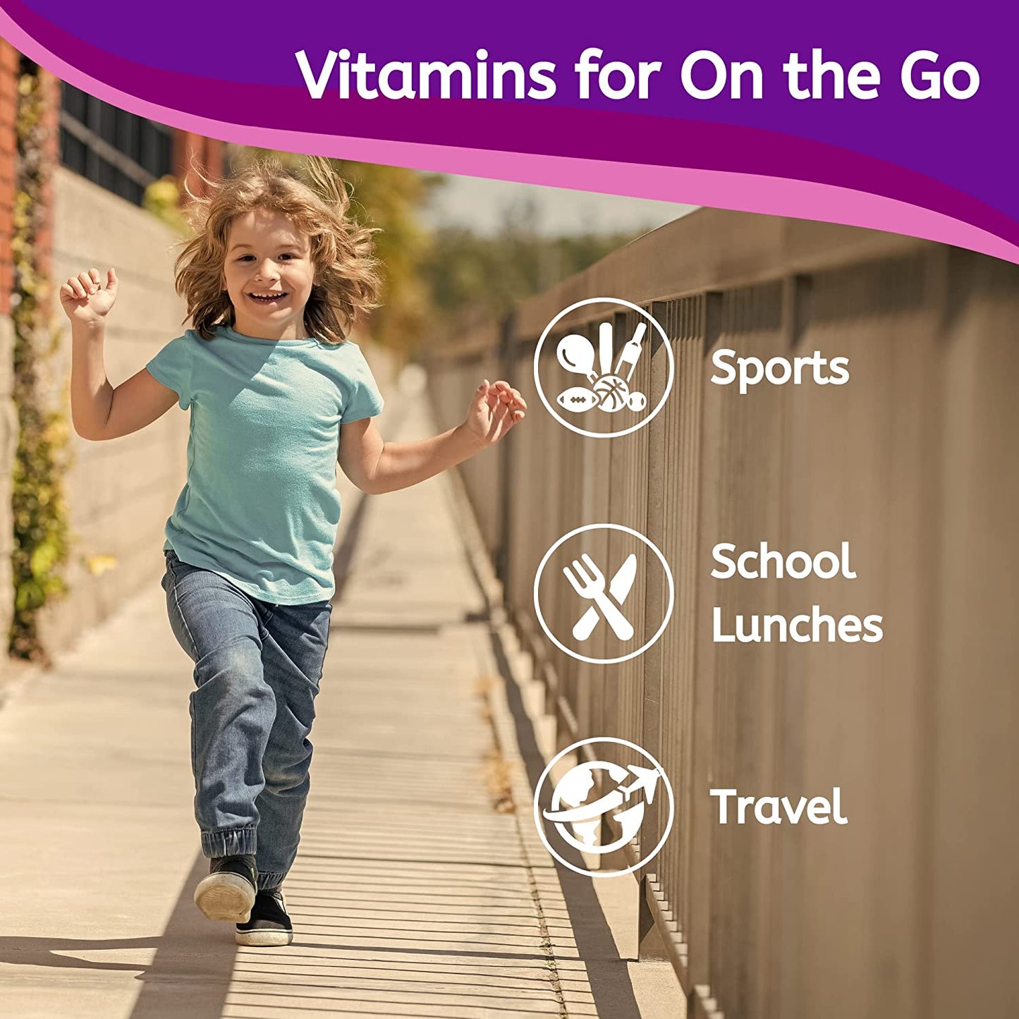 Vitamals Enhanced Flavored Water - Gorilla Grape - 12 fl oz (Pack of 6)