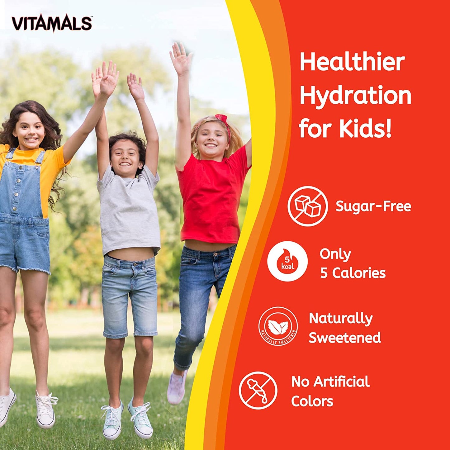 Vitamals Enhanced Flavored Water - Tutti Frutti Tiger - 12 fl oz (Pack of 6)