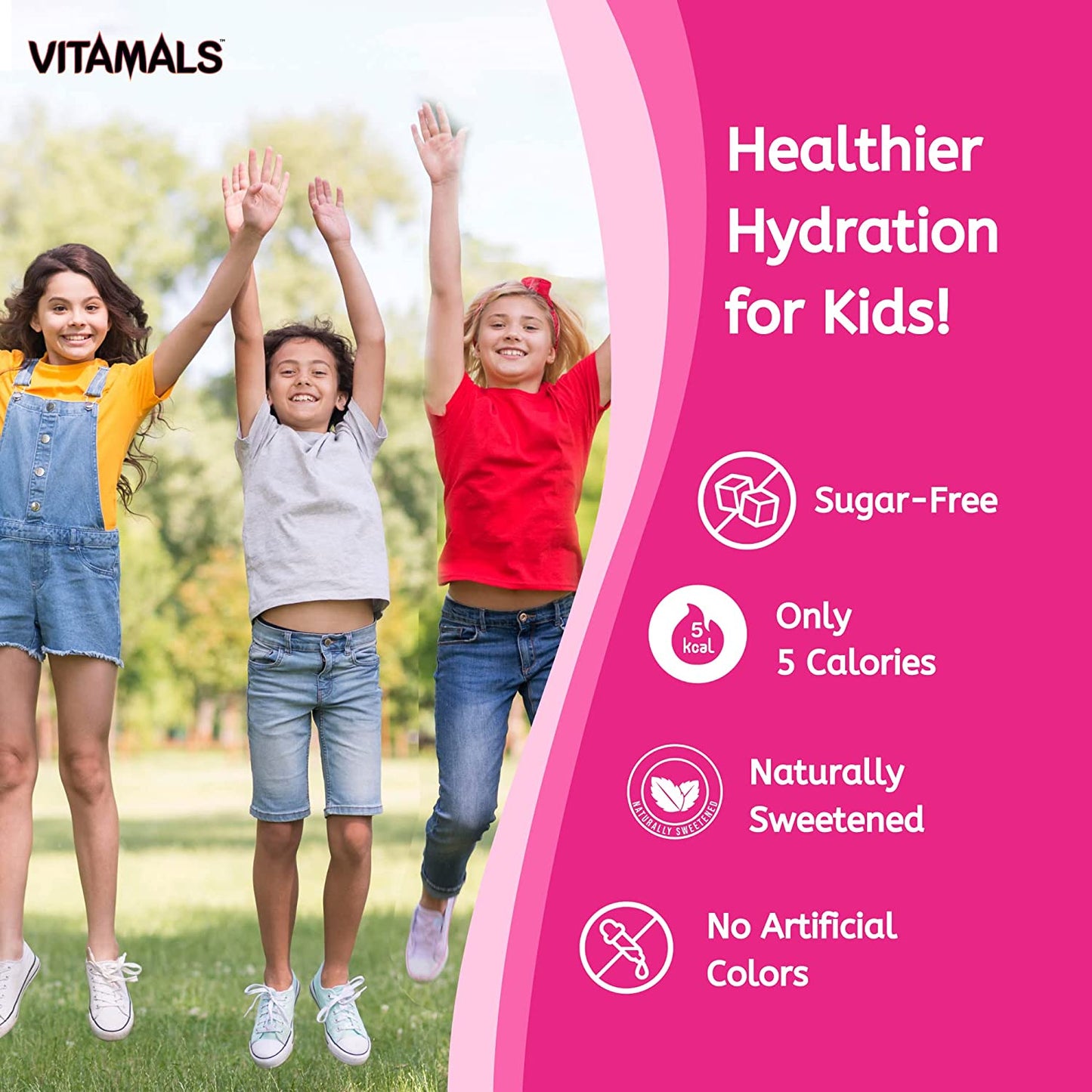 Vitamals Enhanced Flavored Water - Crabby Cotton Candy - 12 fl oz (Pack of 6)