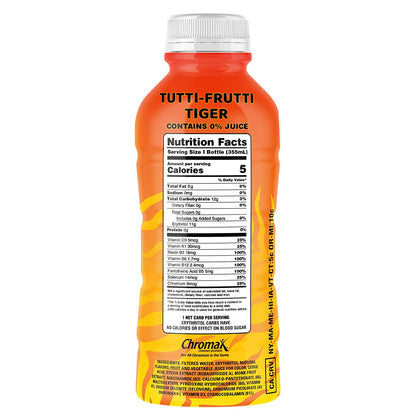 Vitamals Enhanced Flavored Water - Tutti Frutti Tiger - 12 fl oz (Pack of 6)
