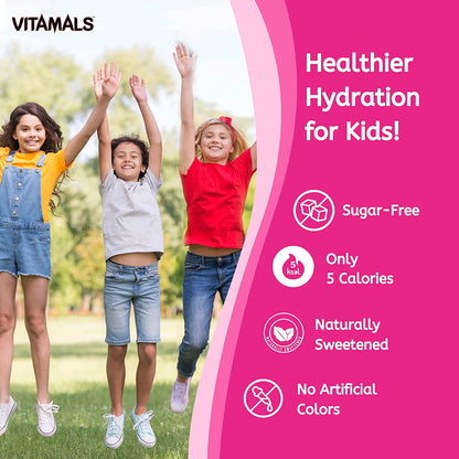 Vitamals Enhanced Flavored Water - Crabby Cotton Candy - 12 fl oz (Pack of 6)